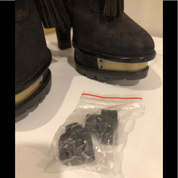 Brian Atwood BF Tempesta Dk Brown Suede Boots New - Picture 9 of 12